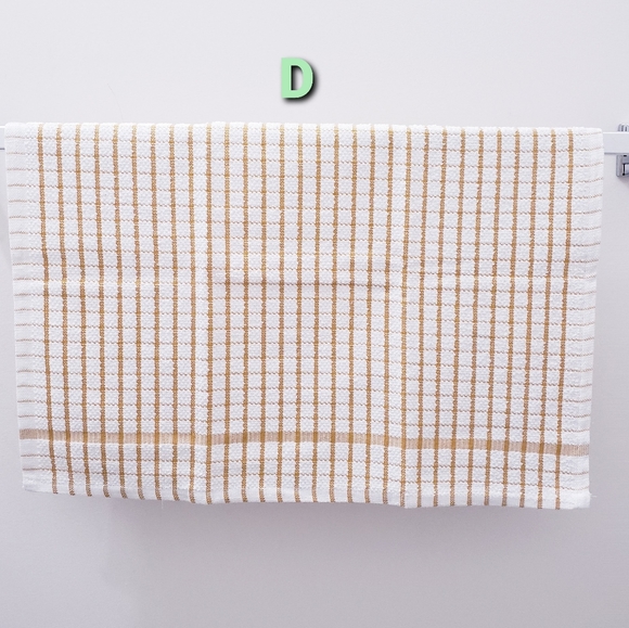 🔷️9128 NEW! Windowpane pattern Hang'N'Snap HAND Towel *Select snap - Picture 12 of 14